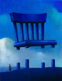 Brad Holland - Floating Chair - Illustration originale