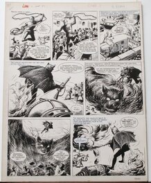 Ted Kearon - Archie et son lasso - Bat Tery le savan fou - un nom pareil c'est too much. - Planche originale