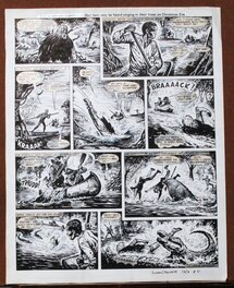 Francisco Solano Lopez - Crocodile Adam !! le charme fou des marais . - Planche originale