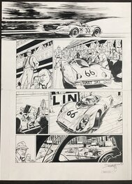 Christian Papazoglakis - 24 heures du mans - 1968 - 1969 - Planche originale