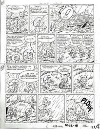 Planche originale - Les Schtroumpfs p57 T6