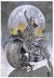 Philippe Bringel - Catwoman par Bringel - Illustration originale