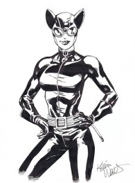Kevin West - Catwoman par West - Original Illustration