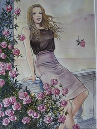 La femme aux roses La femme aux roses