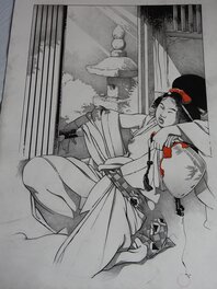 Michetz - Geisha - Illustration originale