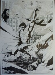 Raúl Lara - Superman - Illustration originale