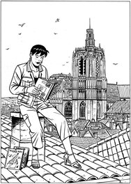Version finale avant mise en couleur (récupérée sur le site d'André Taymans). Version finale avant mise en couleur (récupérée sur le site d'André Taymans).