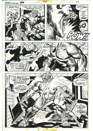 Ross Andru - Amazing Spider-man - Spidey & Grizzli - Planche originale