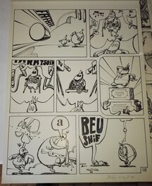 Touïs - La deuxieme page du gag 13 ! le fantasme du sergent !! PILOTE 602 - Planche originale