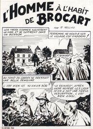 Roger Melliès - "L'homme à l'habit de Brocart" - Planches 1 et 40 - Planche originale