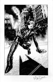 Mike Perkins - Catwoman par Perkins - Illustration originale