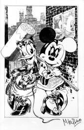 Mike Perkins - CatDaisy et MinnieHarley - Original Illustration