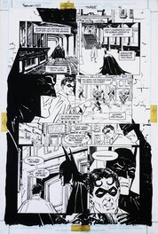 Planche originale - Batman " Le Culte' Enfer Blanc ( Evasion)