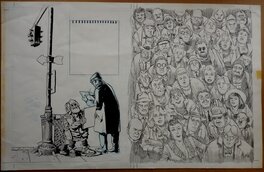 Will Eisner - Cover - NY sketchbook - Planche originale