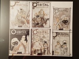 Serge Pellé - Recherches pour la couverture du premier album d'Orbital; CICATRICES - Original art