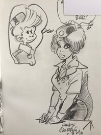 Natacha et Spirou version Walthéry, dessinés en parallèle Natacha et Spirou version Walthéry, dessinés en parallèle