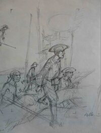 Patrice Pellerin - Croquis PELERIN pour l épervier - Original art