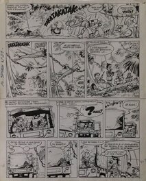 Jean-Claude Fournier - Spirou - tome 28 KODO LE TYRAN - Planche originale