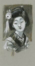 Roberto Ricci - Geisha - Illustration originale