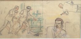 Edgar Pierre Jacobs - Blake et Mortimer L'Affaire du collier - Original art