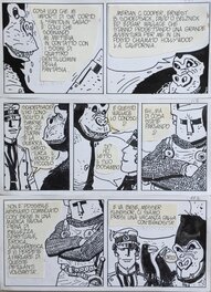 Hugo Pratt - Corto Maltese    Les Helvétiques - Planche originale