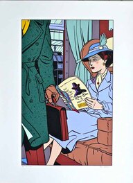 Sérigraphie 18 passages couleurs, réalisée par Ted Benoit, en hommage à la Marque Jaune, en 1995 Sérigraphie 18 passages couleurs, réalisée par Ted Benoit, en hommage à la Marque Jaune, en 1995