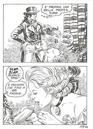 Alberto Del Mestre - Pompe funebri, planche 22 - Parution dans  Corna Vissute n°127 (Ediperiodici) - Comic Strip