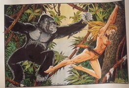 Francisco Aparicio Tomas - Jungle Girl - Original Illustration