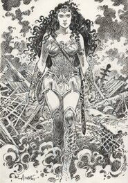 Mohamed Aouamri - Wonder Woman by Mohamed Aouamri - Illustration originale