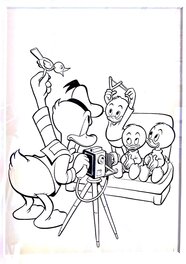Carl Barks - Carl Barks Cover for Donald Duck Album FC 1140 - Couverture originale