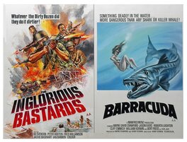 Tom Chantrell - Inglorious Bastards & Barracuda (1978) - Original Illustration