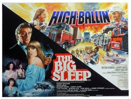 Tom Chantrell - High-Ballin' & The Big Sleep (1978) - Original Illustration