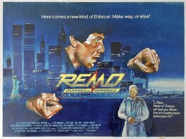 Vic Fair - Remo (1985) - movie poster painting (prototype) - Original Illustration