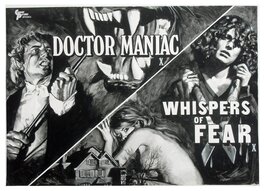 Tom Chantrell - Doctor Maniac & Whispers of Fear (1976) - Original Illustration