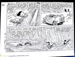 Paul Murry - Mickey Mouse Pineapple Poachers half-page - Planche originale