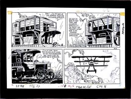 Hugo Pratt - Corto Maltese, Côtes de nuit et roses de Picardie half-page - Planche originale