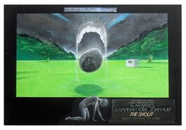 Vic Fair - The Shout (1978) - movie poster painting (prototype) - Original Illustration