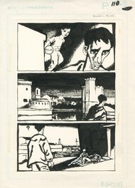 Edmond Baudoin - Baudoin - Le voyage p110 - Planche originale