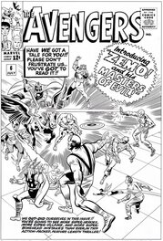Bruce McCorkindale - Avengers # 6 cover - Original Cover