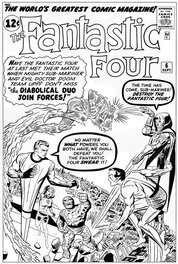Bruce McCorkindale - Fantastic Four # 6 cover - Couverture originale