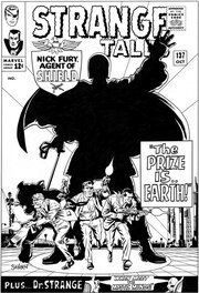Bruce McCorkindale - Strange Tales # 137 cover - Original Cover