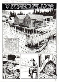 Stefano & Domeni Di Vitto - La prison sur le lac - Zagor maxi n°18 - Planche originale