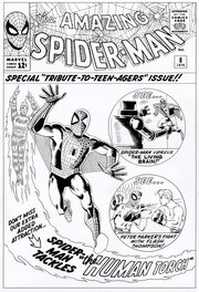 Bruce McCorkindale - Amazing Spider-man # 8 cover - Couverture originale