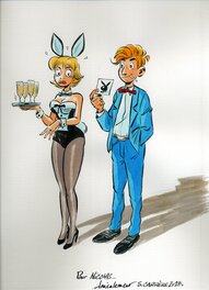 Serge Carrère - Marlène et Léo - Original Illustration