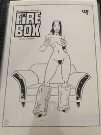 Brüno - Sexy girl by bruno pour la revue firebox ! - Illustration originale