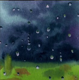 Maïté Grandjouan - Gouttes - Après la pluie - Illustration originale
