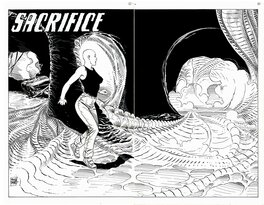 Eduardo Barreto - Eduardo Barreto - Alien Predator #8 Pages 2 et 3 - Planche originale