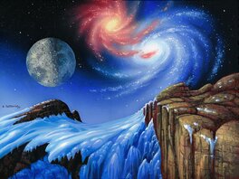 Alan Gutierrez - Twin Galaxies - Original Illustration
