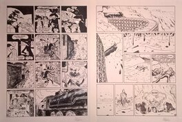 Christophe Blain - 2005 - Gus : Nathalie , diptyque - Planche originale