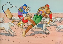 Moebius - Licornes : Moebius - Illustration originale